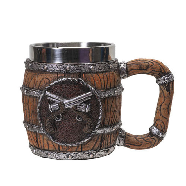 6.25" Stainless Steel Resin Mug - Western Pistol - Magick Magick.com