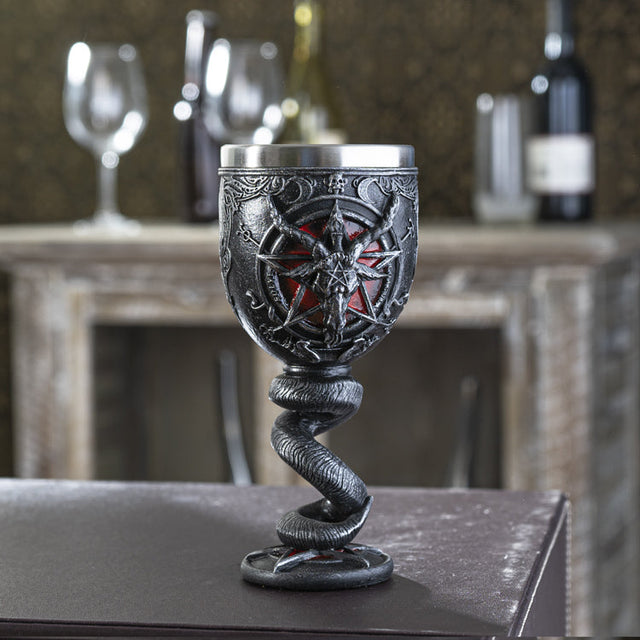 6.5" Chalice / Goblet - Baphomet Chalice - Magick Magick.com