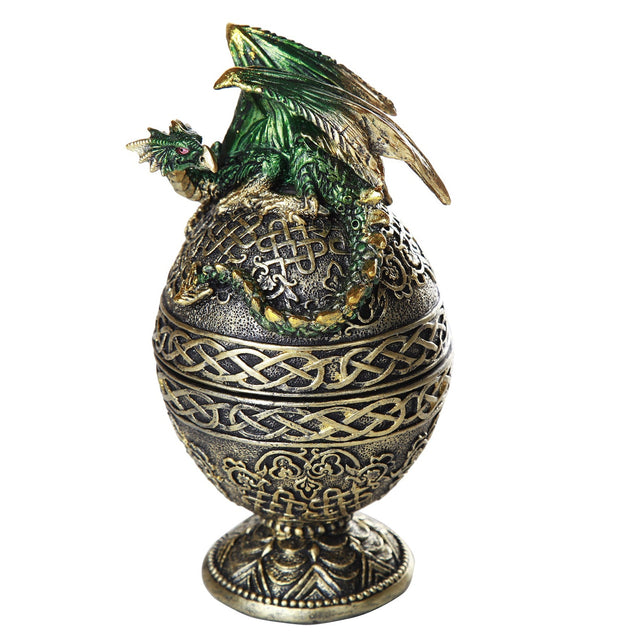 6.5" Dragon on Egg Display Box - Magick Magick.com