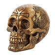 6.5" Gold Carved Egyptian Skull - Magick Magick.com