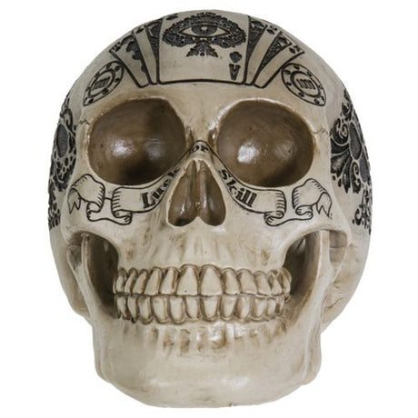 6.5" Skeleton Statue - Royal Flush Skull - Magick Magick.com