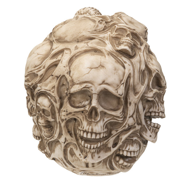 6.5" Skulls on Skull Statue - Magick Magick.com