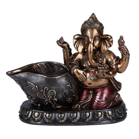 6.6" Ganesha Candle Holder - Magick Magick.com