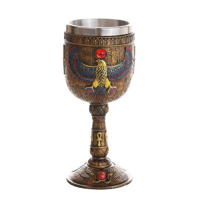 6.75" Chalice / Goblet - Egyptian Horus - Magick Magick.com