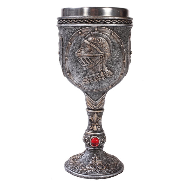 6.75" Chalice / Goblet - Knight Head - Magick Magick.com