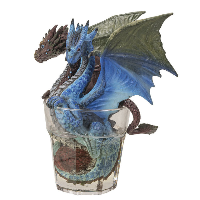 6.75" Gin and Tonic Dragon Statue - Magick Magick.com