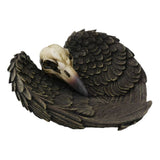 6.75" Raven Skull Resin Dish - Magick Magick.com