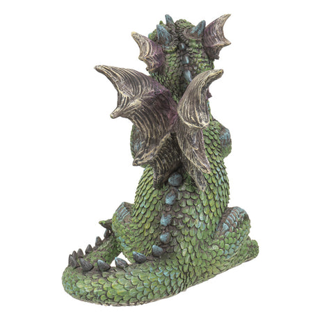 6.8" Dragon Statue - Green Standing - Magick Magick.com