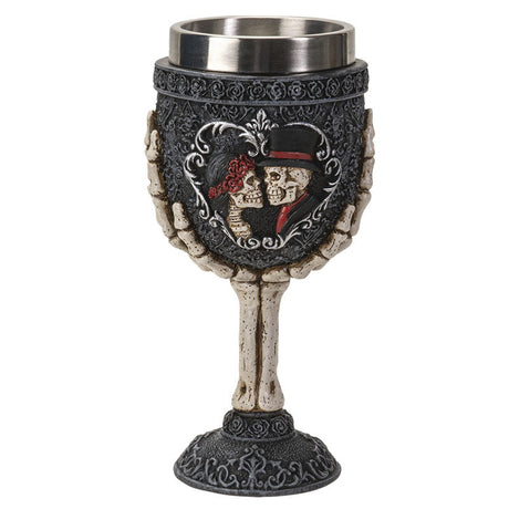 7" Chalice / Goblet - Skeleton Couple - Magick Magick.com