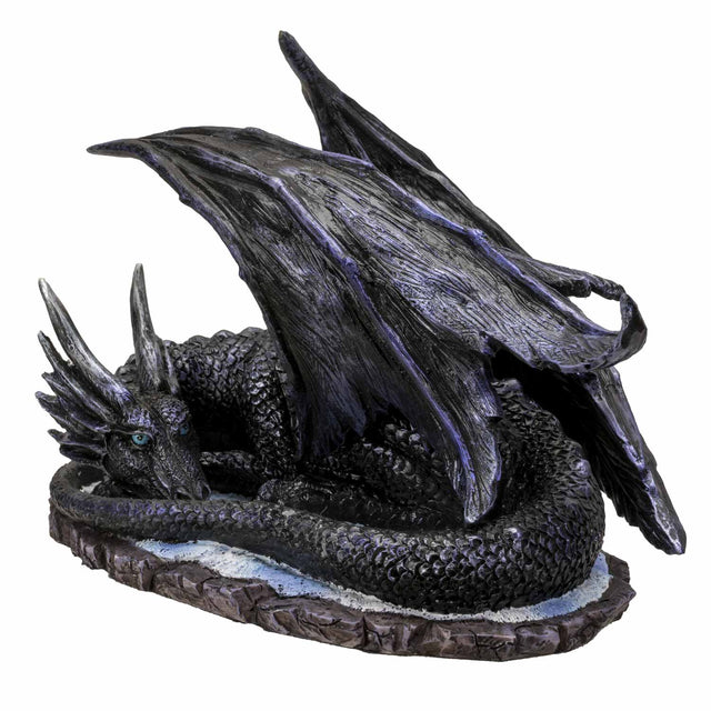 7" Dark Dragon Slumber Statue - Magick Magick.com