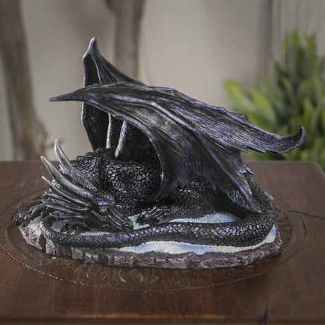 7" Dark Dragon Slumber Statue - Magick Magick.com