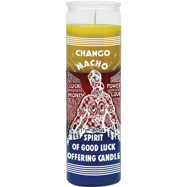 7 Day Candle 3 Colors Spirit Of Luck - Yellow/Red/Blue - Magick Magick.com