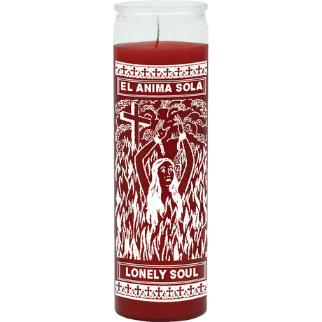 7 Day Glass Candle Lonely Soul - Red - Magick Magick.com