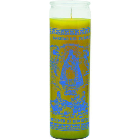 7 Day Glass Candle Our Lady Charity - Yellow - Magick Magick.com