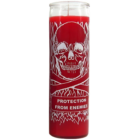 7 Day Glass Candle Protection from Enemies - Red - Magick Magick.com