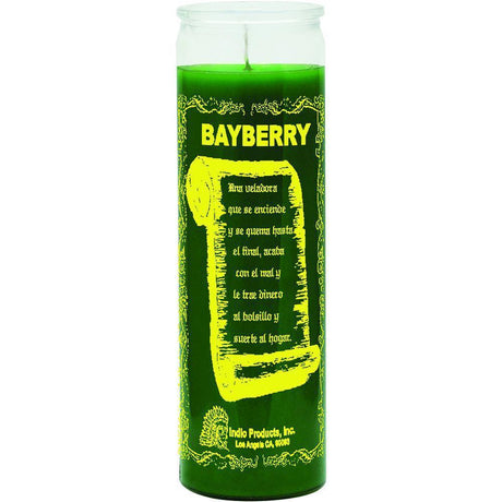 7 Day Glass Candle Scented Bayberry - Green - Magick Magick.com