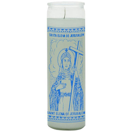 7 Day Glass Candle St. Elena - White - Magick Magick.com