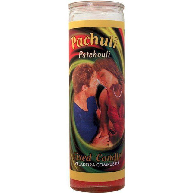 7 Day Glass Candle Velas Misticas - Patchouli - Pink - Magick Magick.com