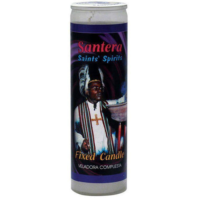 7 Day Glass Candle Velas Misticas - Saints' Spirits - White - Magick Magick.com