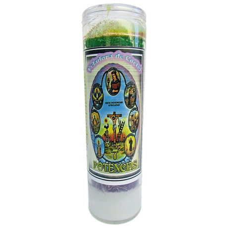 7 Day Palm Oil Candle - 7 African Power 7 Potencias - Magick Magick.com