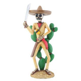 7" Day of the Dead Statue - Bandito with Nopales - Magick Magick.com