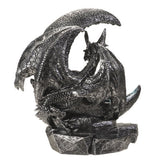 7" Dragon on Moon Statue (LED Light Up) - Magick Magick.com