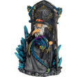 7" Polyresin Seated Wizard with Dragon Statue - Magick Magick.com