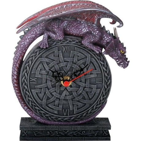 7" Purple Dragon Clock - Magick Magick.com