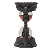 7" Raven Skull Sand Timer Statue - Magick Magick.com