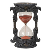 7" Raven Skull Sand Timer Statue - Magick Magick.com