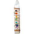 7" Selenite Wand - Copper Wrapped Chakra Chips - Magick Magick.com