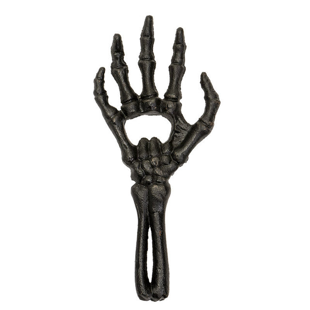 7" Skeletal Hand Bottle Opener (Black) - Magick Magick.com