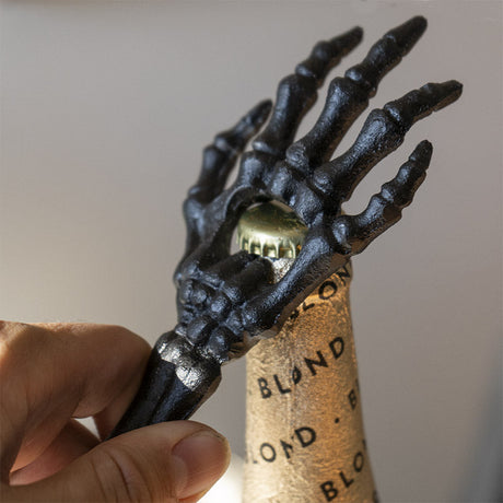 7" Skeletal Hand Bottle Opener (Black) - Magick Magick.com