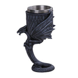 7.25" Chalice / Goblet - Anne Stokes Black Dragon - Magick Magick.com