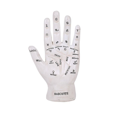 7.25" Fortune Teller Palmistry Figurine - White - Magick Magick.com