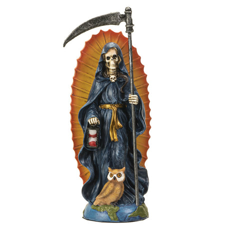 7.25" Santa Muerte Blue Statue - Magick Magick.com