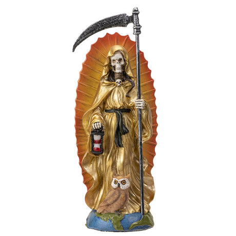 7.25" Santa Muerte Gold Statue - Magick Magick.com