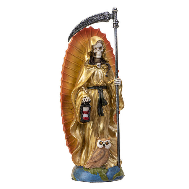 7.25" Santa Muerte Gold Statue - Magick Magick.com