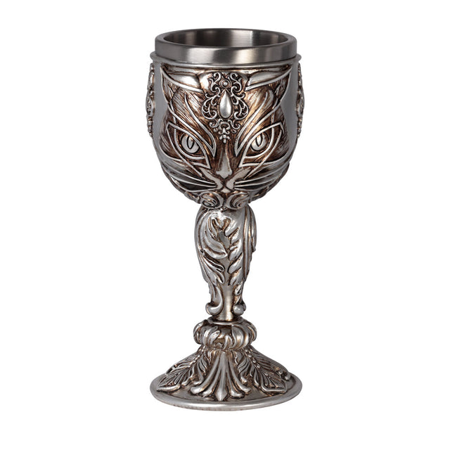 7.4" Chalice / Goblet - Sacret Cat Goblet - Magick Magick.com