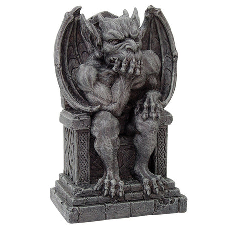 7.4" Gargoyle on Throne Statue - Magick Magick.com