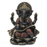 7.4" Hindu Statue - Ganesha Writing on Sacred Scroll - Magick Magick.com