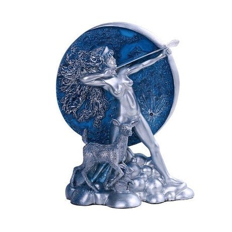 7.5" Diana Moon Goddess Resin Figurine by Oberon Zell - Magick Magick.com