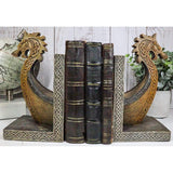 7.5" Viking Dragon Longship Prow Ship Bookends (Pair) - Magick Magick.com