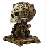 7.6" Steampunk Skull Bookends (Pair) - Magick Magick.com