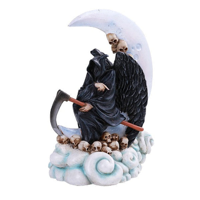 7.75" Moon Dreamer Reaper Polyresin Statue - Magick Magick.com