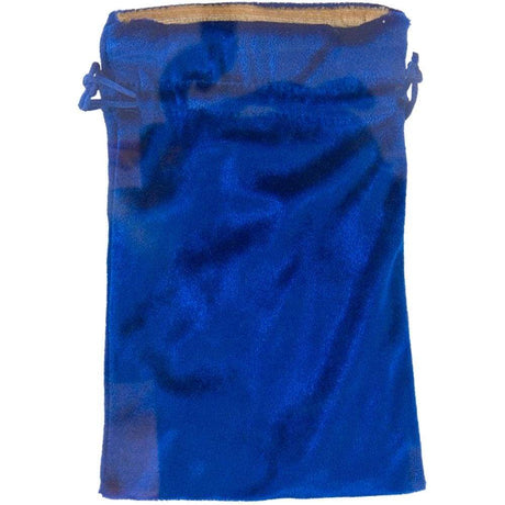 8" Blue Velvet Bag with Gold Lining - Magick Magick.com