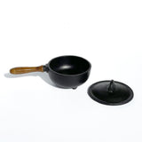 8" Cast Iron Burner with Wooden Handle - Magick Magick.com