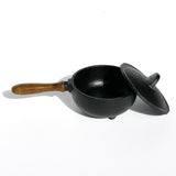 8" Cast Iron Burner with Wooden Handle - Magick Magick.com