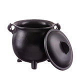 8" Cast Iron Cauldron with Lid - Magick Magick.com