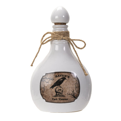 8" Ceramic Bottle - Raven - Magick Magick.com